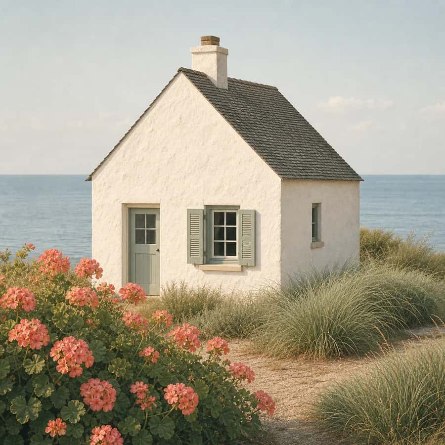 Coastal cottage source image generated for Stitch Craft Master