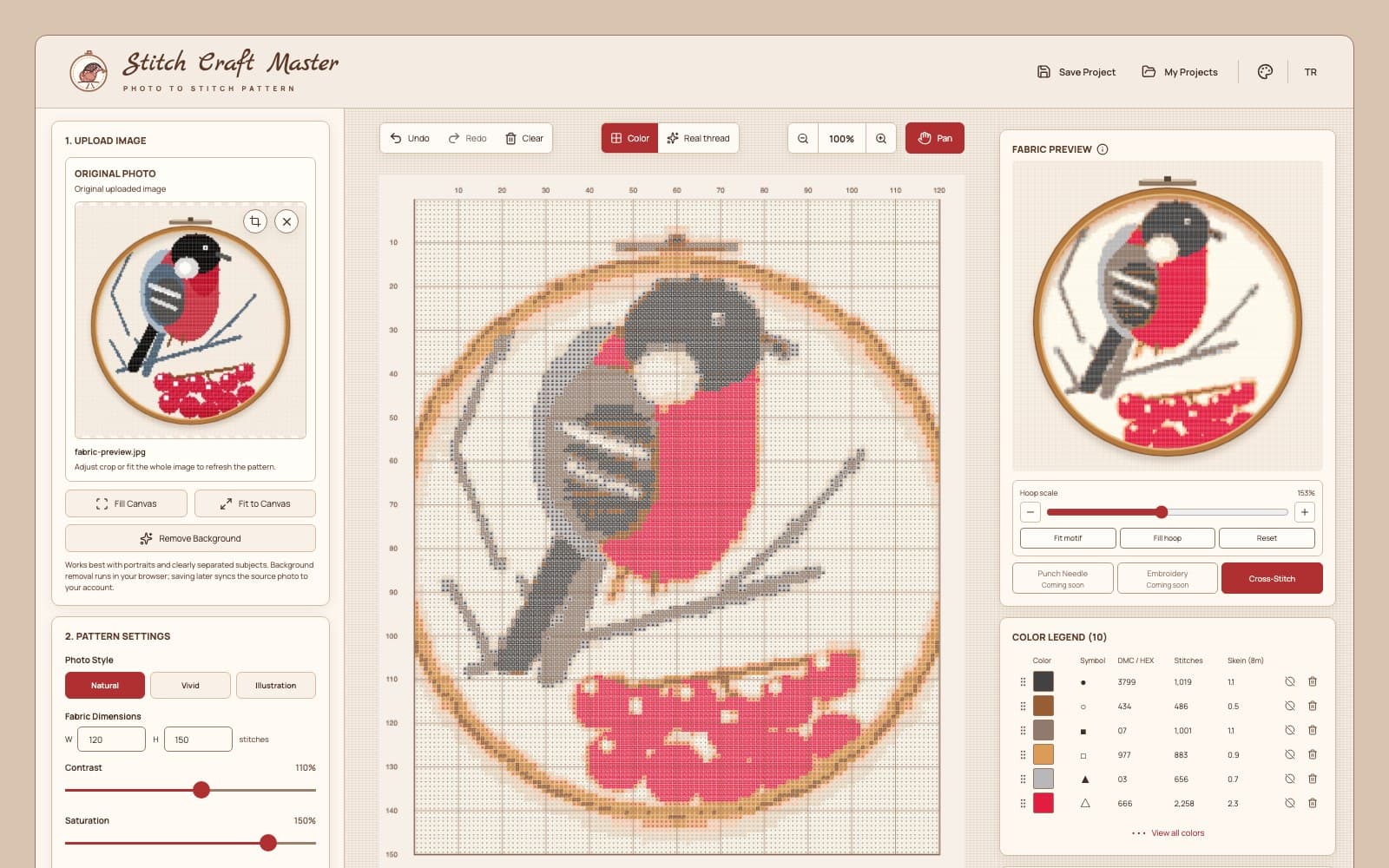 Stitch Craft Master editor preview